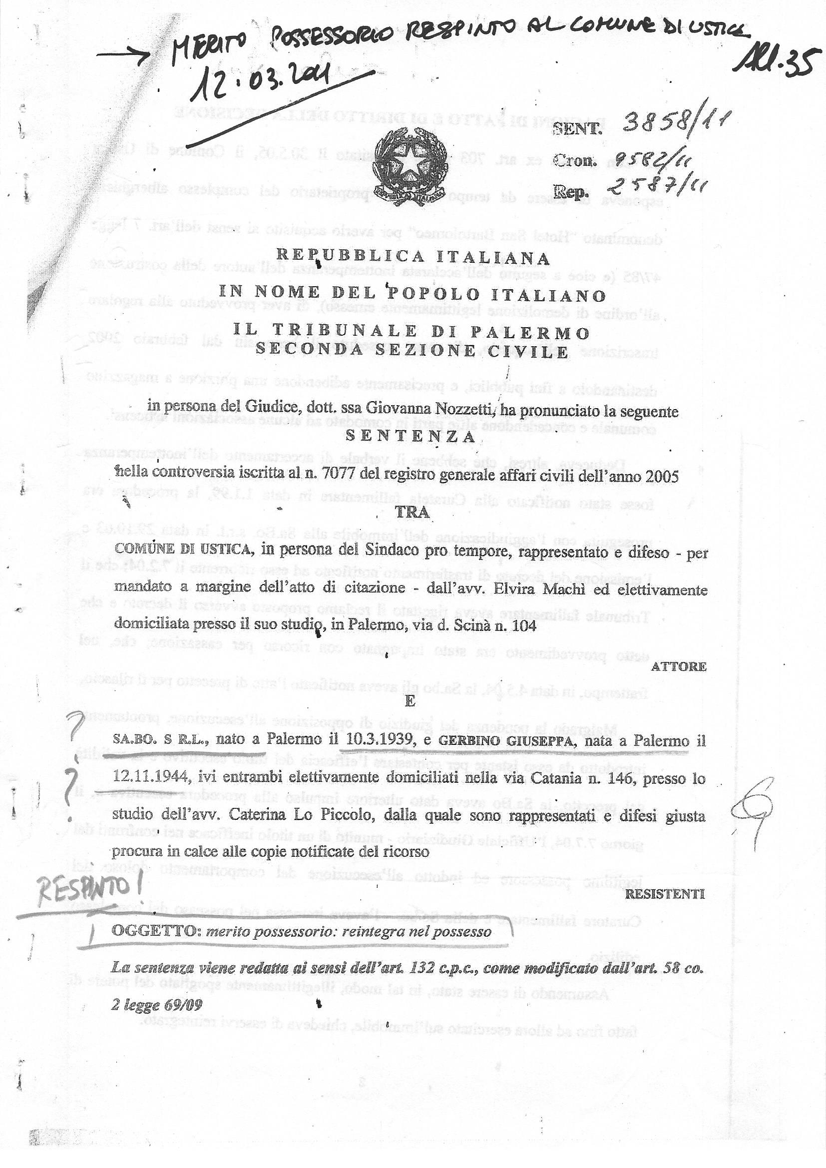 Pagine 1 sentenza Nozzetti 2011